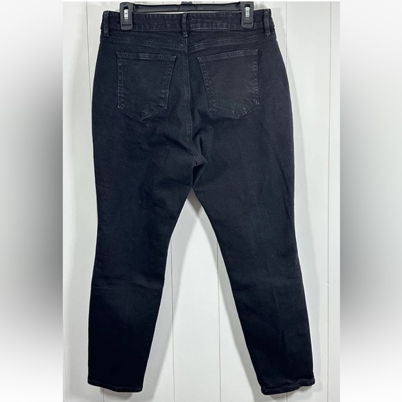 LOFT Outlet Curvy Skinny Jeans Black Mid Rise Charcoal Wash - Picture 4 of 9